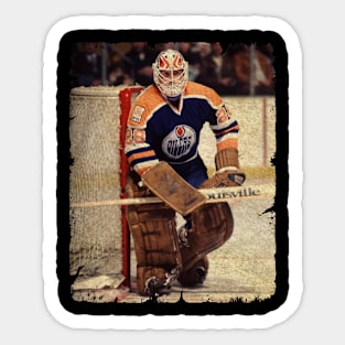 Dave Dryden in Edmonton Oilers, 1979 7 Shutouts Sticker